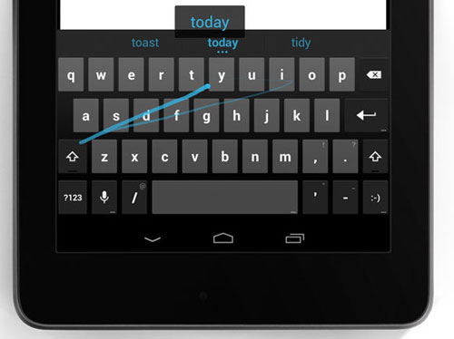 swiping keyboard Android 4.2